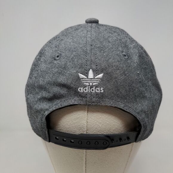 Adidas Men's Snapback Hat Gray Size OSFM Embroidered Trefoil Logo PolyCotton - Picture 5 of 7